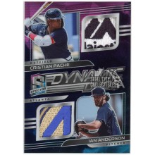 Cristian Pache Ian Anderson 2021 Panini Spectra Nebula Dynamic Duos Rookie Dual Logo Patch Card #DD-PA 1/1