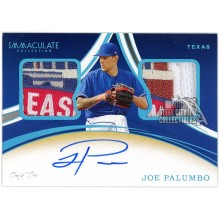 Joe Palumbo 2020 Panini Immaculate Platinum Dual Logo Rookie Patch Autograph Card #DMS-JP 1/1