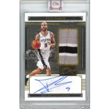 Tony Parker 2020-21 Panini One and One Gold Patch Autograph Card #JA-TPK 5/10