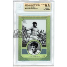 Charlie Pasarell 2020 Topps Transcendent Tennis VIP Green Card #22 13/20 BGS 9.5