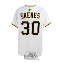Paul Skenes Autographed Pittsburgh Pirates Nike Authentic Collection White Baseball Jersey - MLB (Size 40)