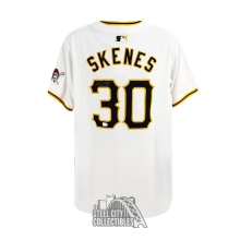 Paul Skenes Autographed Pittsburgh Pirates Nike Authentic Collection White Baseball Jersey - MLB (Size 48)