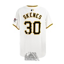 Paul Skenes Autographed Pittsburgh Pirates Nike Authentic Collection White Baseball Jersey - MLB (Size 44)