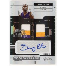 Gary Payton 2010-11 Panini Absolute Tools of the Trade Patch Autograph Card #10 1/5