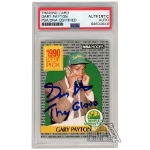 Gary Payton 1990-91 NBA Hoops Autograph RC Card "The Glove" #391 PSA/DNA