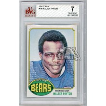 Walter Payton 1976 Topps Football Rookie Card #148 BVG 7 (139)