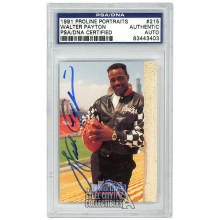 Walter Payton 1991 Proline Portraits Autographed Auto Card - PSA/DNA