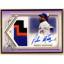 Pedro Martinez 2022 Topps Definitive Purple Framed Patch Autograph Card 2/5