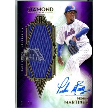 Pedro Martinez 2021 Topps Diamond Icons Purple Jumbo Patch Autograph Card 08/10