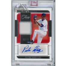 Pedro Martinez 2022 Panini Three & Two Patch Autograph Card #AJ-PM 32/45