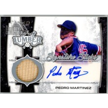 Pedro Martinez 2021 Leaf Lumber Signature Sticks Bat Autograph Card #SS-PM2 1/2