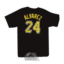 Pedro Alvarez Pittsburgh Pirates Youth Majestic MLB Black Name & Number T-Shirt
