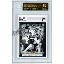 Michael Penix Jr 2024 Panini Instant B&W Rookies BGS 10 Pristine Black Label