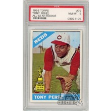 Tony Perez 1966 Topps All Star Rookie Card #72 PSA 8 NM-MT