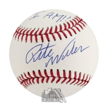 Pete Weber INSC Autographed Official MLB Baseball - JSA