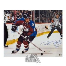 Peter Forsberg HOF 14 Autographed Colorado Avalanche 16x20 Hockey Photo - BAS