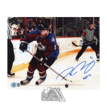 Peter Forsberg HOF 14 Autographed Colorado Avalanche 8x10 Hockey Photo - BAS