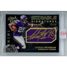 Adrian Peterson 2015 Panini Black Gold Sizeable Signatures Patch Auto Card 05/10