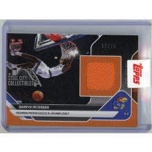 Darryn Peterson 2025-26 Bowman U Now Orange Game-Used Basketball Card #2A 10/25