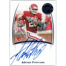 Adrian Peterson 2007 Press Pass Blue Rookie Autograph Card