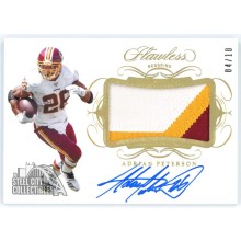 Adrian Peterson 2019 Panini Flawless Holo Gold Patch Autograph Card #PA-AP 04/10