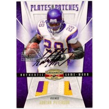 Adrian Peterson 2008 Gridiron Gear Plates and Patches Game-Used Patch Auto 25/25