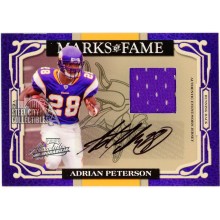 Adrian Peterson 2007 Playoff Absolute Marks of Fame Rookie Jersey Auto 27/30