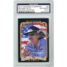 Richard Petty 2012 Upper Deck Goodwin Champions Autograph Card #62 PSA/DNA