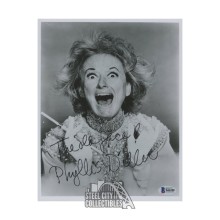 Phyllis Diller Autographed The Old Face 8x10 Photo - BAS