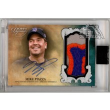 Mike Piazza 2021 Topps Dynasty Dynastic Deed Patch Autograph Card #DAP-MP2 4/5