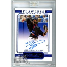 Mike Piazza 2021 Panini Flawless Performances Sapphire Autograph Card #FP-MP 6/7