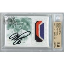 Mike Piazza 2015 Topps Dynasty Patch Autograph Card #AP-MP6 1/5 BGS 9.5