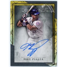 Mike Piazza 2022 Topps Diamond Icons Gold Autograph Card #AC-MPI