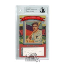 Pie Traynor Autographed 2017 HA Originals 1930s Series 1 Diamond Stars 5/8 - BAS
