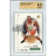 Paul Pierce 1998-99 Upper Deck SP Authentic Rookie F/X Card #100 /3500 BGS 9.5