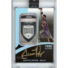 Scottie Pippen 2014-15 Panini Eminence All-Star Silver Bar Autograph Card #AS-SP 5/10