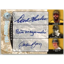 Dave Parker Bill Mazeroski Jason Bay 2006 Upper Deck Ultimate Tri-Marks Autograph Card #UTS-BMP 8/15