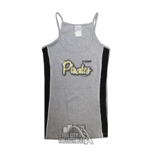 Pittsburgh Pirates Women's Gray Spaghetti Strap Tank Top