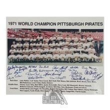 Pittsburgh Pirates Autographed 1971 World Series Champions 16x20 Baseball Photo - JSA LOA (Jose Pagan Smeared)