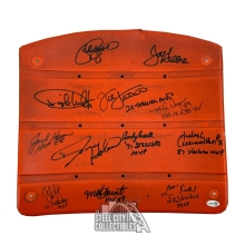 Pittsburgh Steelers Autographed Three River Stadium Seat - JSA LOA (12 Sigs)