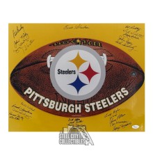 Pittsburgh Steelers Legends Autographed 16x20 Football Photo - JSA LOA (Ray Matthews Smeared)
