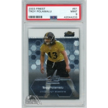 Troy Polamalu 2003 Topps Finest Rookie Card #61 PSA 9 Mint