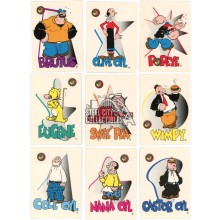 1994 Card Creation Popeye 65th Anniversary 100 Card Complete Set