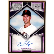 Buster Posey 2019 Topps Transcendent Purple Framed Autograph Card #TCA-BP 07/10
