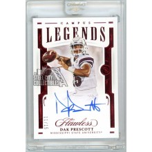 Dak Prescott 2021 Panini Flawless Collegiate Campus Legends Ruby Autograph Card #CLS-DP 11/15