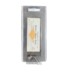Benjamin Harrison Autographed Check - PSA/DNA 7 NM (Sept. 2nd)