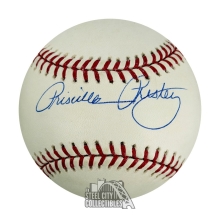 Priscilla Presley Autographed Rawlings Baseball - JSA COA