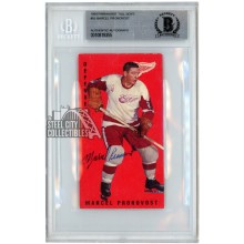Marcel Pronovost 1994-95 Parkhurst Tall Boys Autograph Card #55 BAS