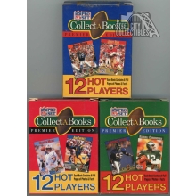 1990 NFL Pro Set Collect-A-Books 3 Box Set