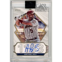 Albert Pujols 2022 Topps Luminaries Hit Kings Auto Card #HK-APU 07/15 (Crack)